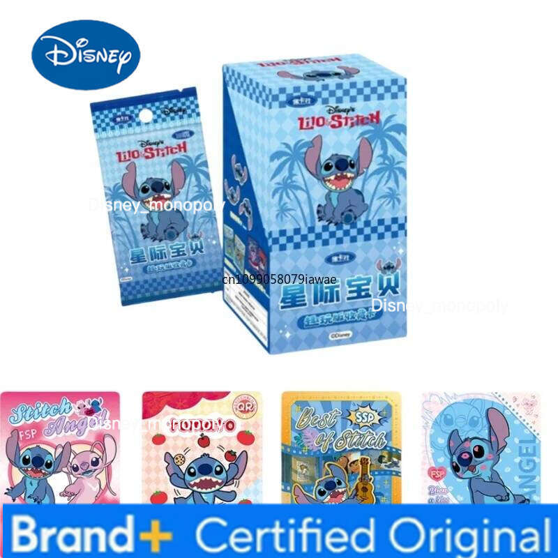 Disney Official Genuine Lilo & Stitch Animation Cartoon Game Collection Card Peripheral Children Toy Gift H260129 H260129