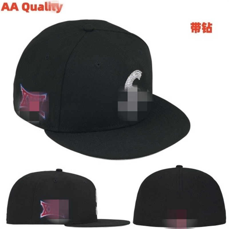 2026 Men's Baseball Fitted Hats Funny Cute angel stitched Full Closed Caps Sport super Designer Team Cap Patched Snapback luminous diamond style trucker Hats Ja21-8