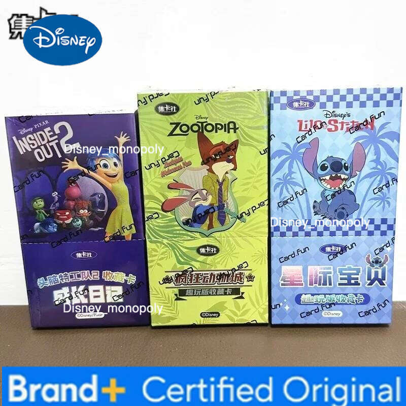 Disney Card.Fun Genuine 37th Anniversary Series Inside Out 2 CUte Stitch Zootopia Collection Limited Combo Card Gifts H260129