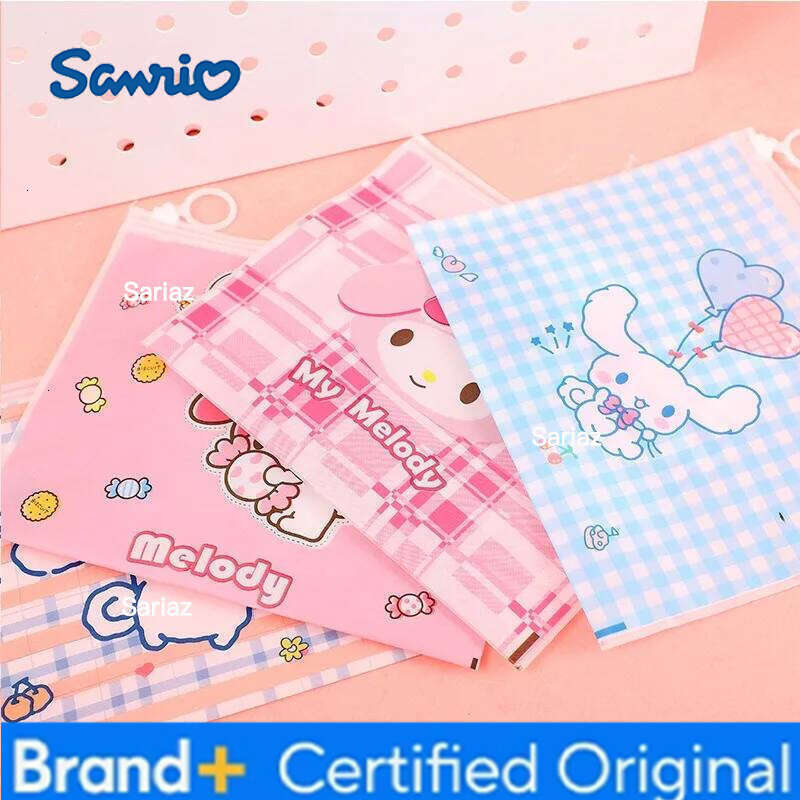 Sanrio Cinnamoroll Storage Bags Cartoon Anime Figures My Melody Q Figural Cute Girls Toy Bag Kids Birthday Christmas Gifts H260129