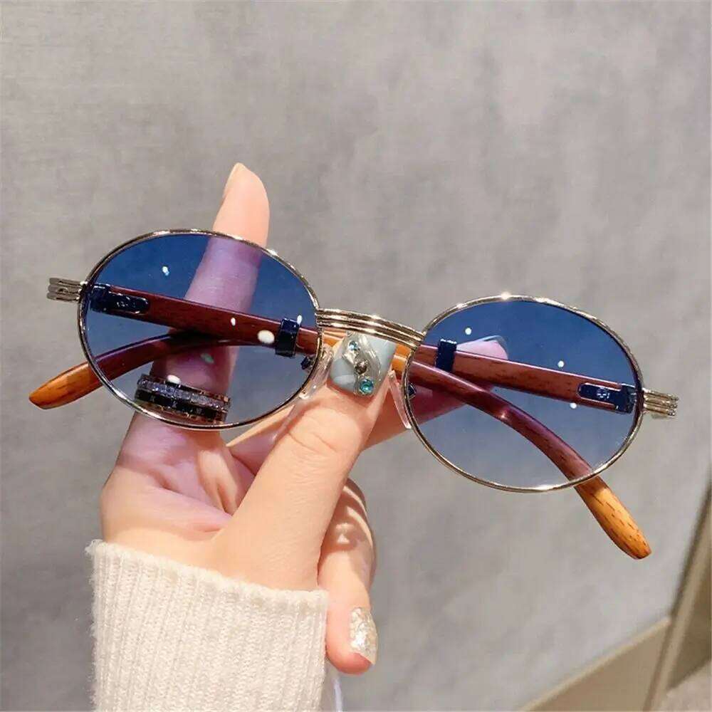 Luxury Oval Sunglasses Women Fashion Retro Female Round Sun Glasses Trendy Lady Shades Popular Brand Designer Eyewear UV400 H260129