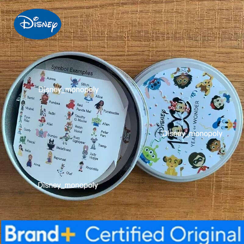 Disney Metal Box Card Game for Parent-Child Interactive Family And Friends Holiday Or Christmas Gift H260129