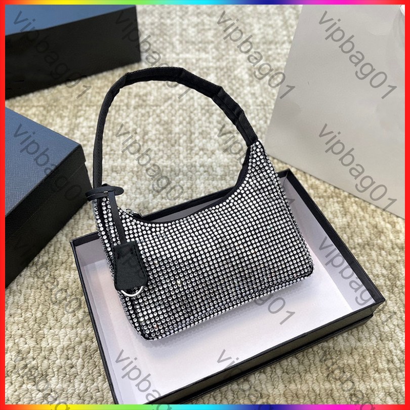 5A Luxury Designer Bag Women Triangle symbol Rhinestone Hobo handbags Fashion Shoulder Bag High Quality Classic Underarm crossbody Bags Fashion Lady Purses Wallet