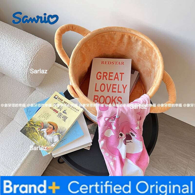 Sanrio Hello Kitty Foldable Kuromi Stitch Alien Nick Judy Cinnamoroll Box Bedroom Large Capacity Storage Basket H260129 H260129