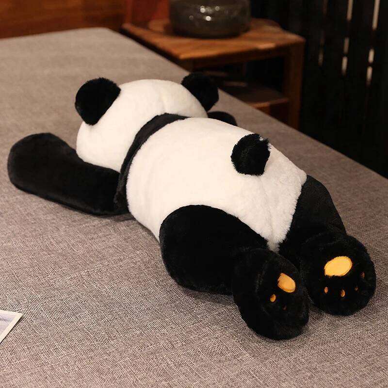 60cm-120cm Giant Panda Plush Toys Soft Sleep Pillow Cartoon Animal Bear Stuffed Baby Doll Classic Kids Birthday Christmas Gifts Y260128