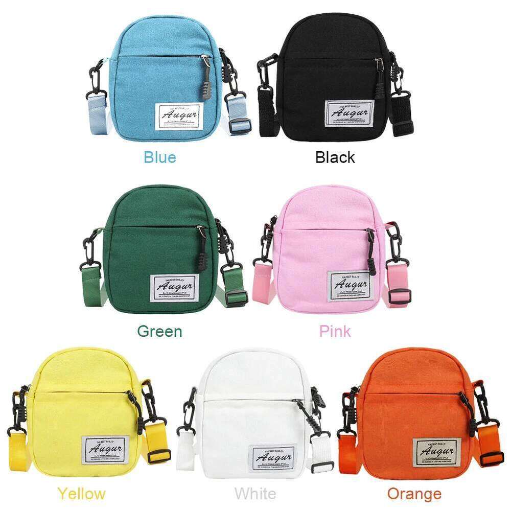 Canvas Patchwork Crossbody Women Mini Wallet Bags Fashion Cell Phone Messenger Shoulder Bag XJ260129