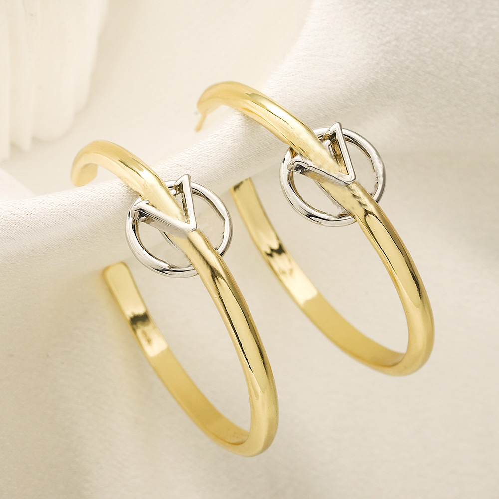 20style High Quality Luxury Simple Fashion Designer Letter Earrings Stud For Woman Jewelry Crystal Shinning Jewelry Christmas Gift Wedding Accessories