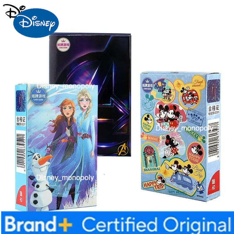 Disney Frozen Princess Elsa Poker 54 Sheets Paper Cards, Minnie Mickey Family Recreation Board Game Texas H260129