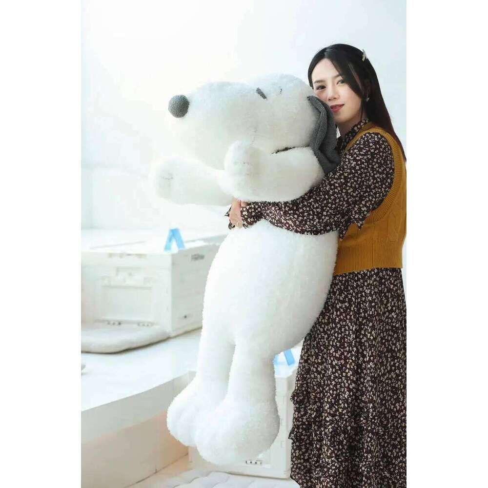 Snoopy Surroundings Extra Large Puppy Dog Pillow Bed Cushion Fill Paper Box Cover Plush Doll Birthday Gift Y260128