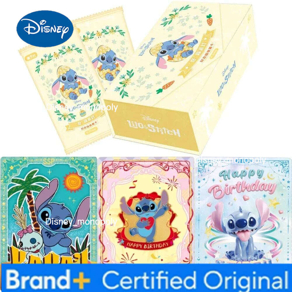 Disney Genuine Lilo and Stitch Card Series Fun Party Commemorative Edition Anime Collection Cards Gifts Toys H260129