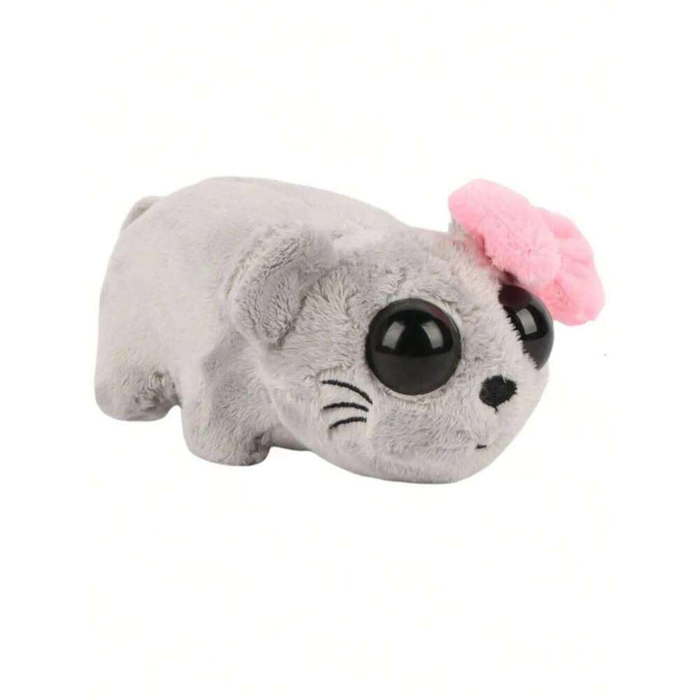 15cm/5.9in New Meme Plush Toys Bowknot Stuffed Animal Sad Hamster Plushies Dolls Kids Decorate Crea Y260128