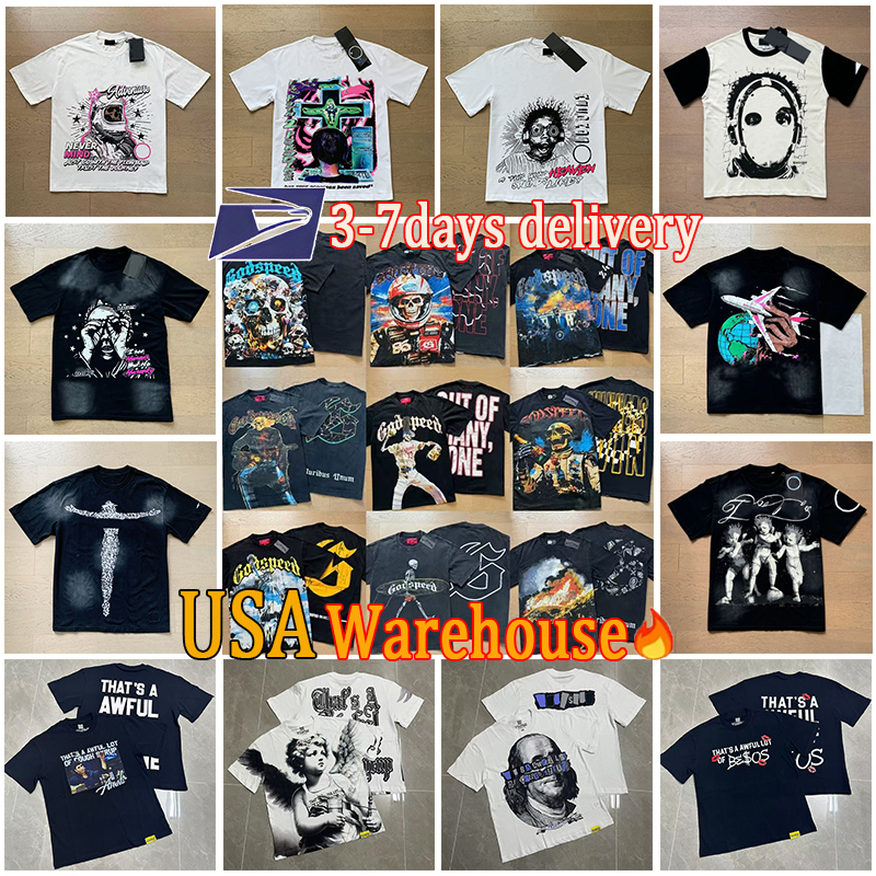 Designers T shirts Hip Hop Tee Summer Womens Cotton Tshirts designer hoodie Short Sleeve Casual top tees Clothes US S-XL US warehouses washed black tee shirt size S-XL