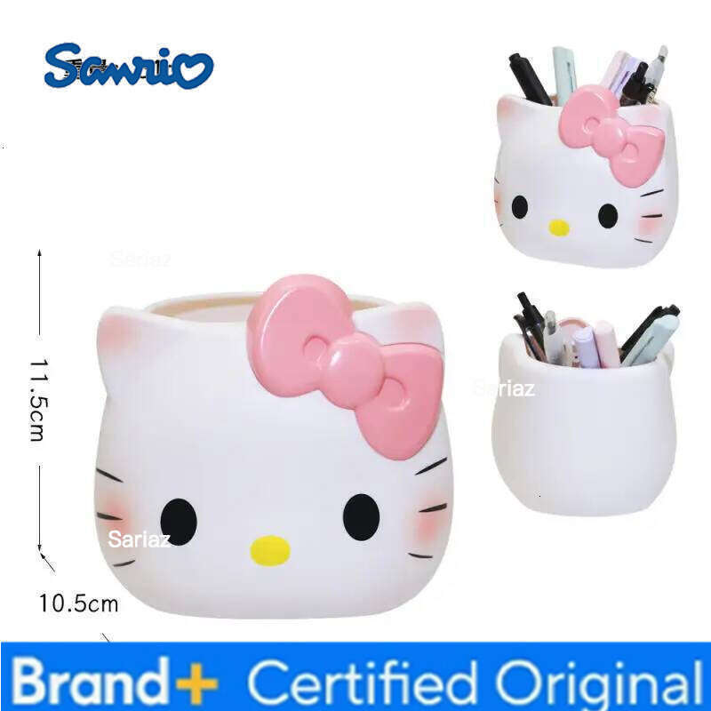 Sanrio Hello Kitty Creative Office Desktop Organizer Kt Cat Cute Multi-Functional Pen Holder Y2K Cosmetic Storage Box Gifts H260129