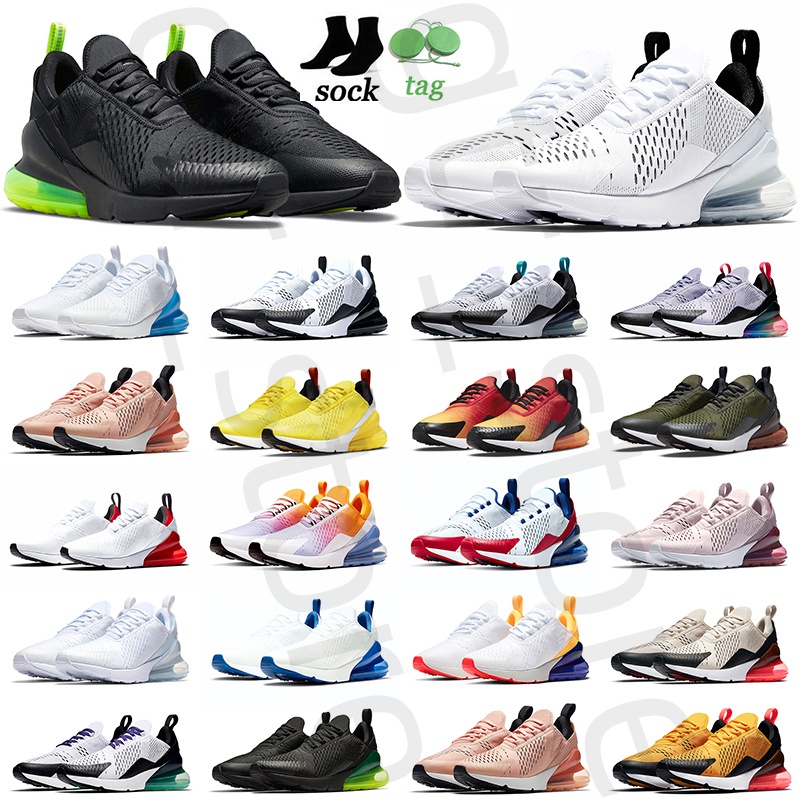 2026 Cushion Mens Running Shoes Triple Black Summer Gradients 270s Sneakers Rainbow 270c Women Sports Trainers Size 36-45 d01