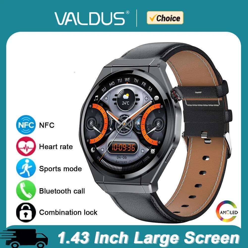 VALDUS 2026 New AMOLED VS20 Pro Smartwatch Man Woman NFC BT Call Heart Rate Sports Fitness Traker Smart Watch For Android IOS X260128