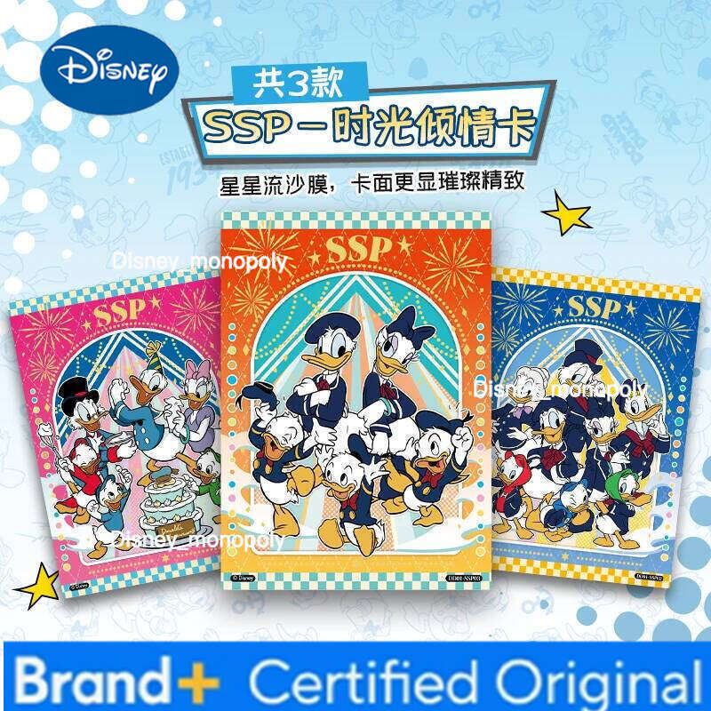 Disney Card Fun Donald Duck Anniversary Cards, SSP UR Rare Collector Set, Classic Cartoon Collectibles, Limited Edition Gift H260129