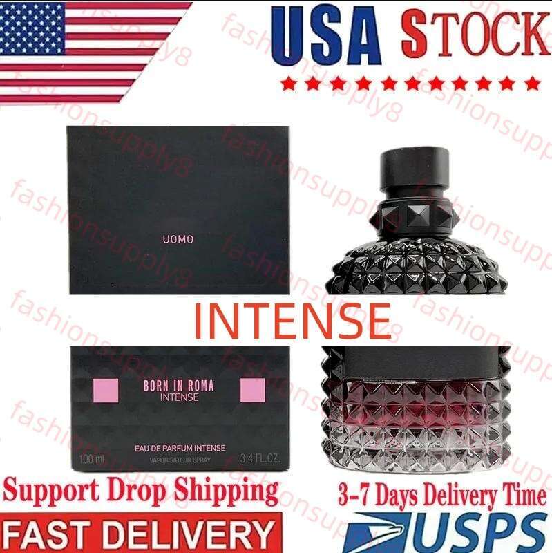 Born In Roma Intense Style Designer Cologne Mens Fragrance Luxury Perfume Parfum Man Profumo Rich Warm Scent Long Lasting EDP 100ml US STOCK