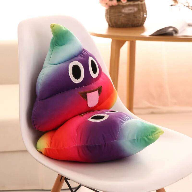 Wholesale cartoon new expression poo plush toys cute quirky funny poop cushion Y260128