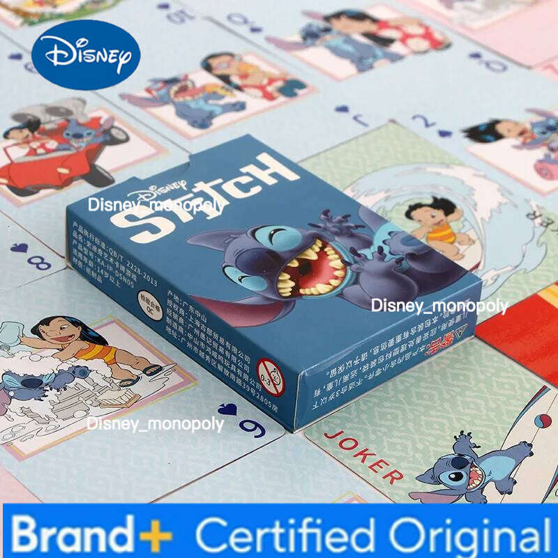 Disney New Anime Playing Kawaii Lilo Stitch Artistic Paper Cartoon Collect Cards Toy Gifts H260129