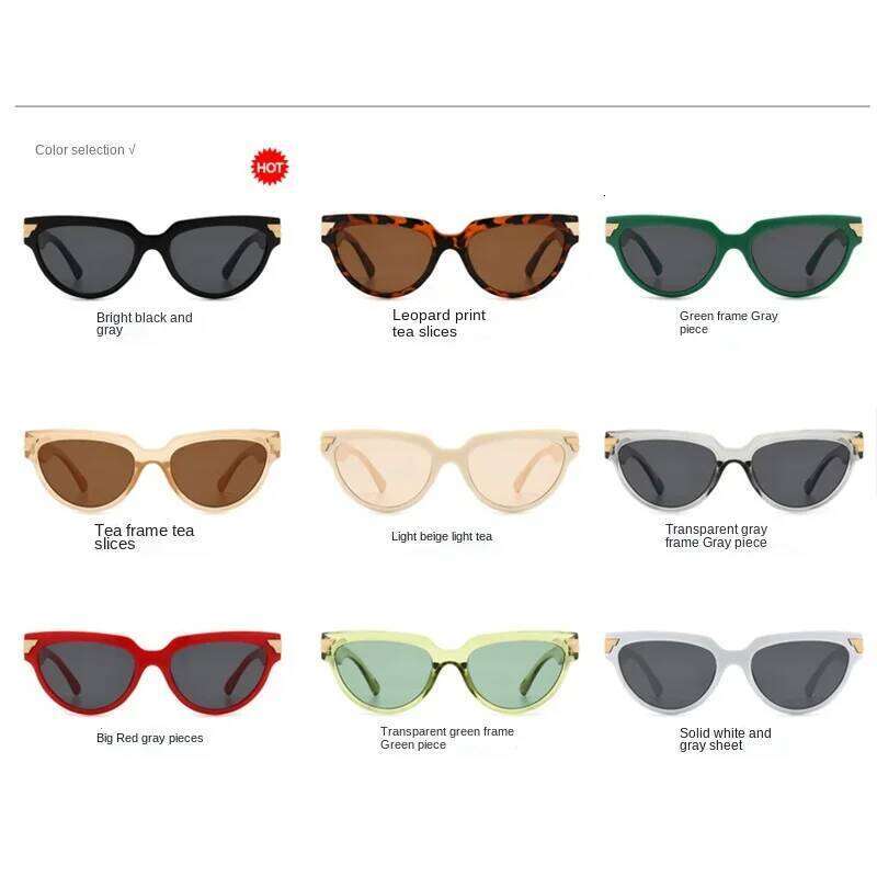 New Small Rectangle Sunglasses Luxury Brand Classic Cat Eye Lady Sexy Fashion Sun Glasses Shades For Women UV400 Eyewear H260129