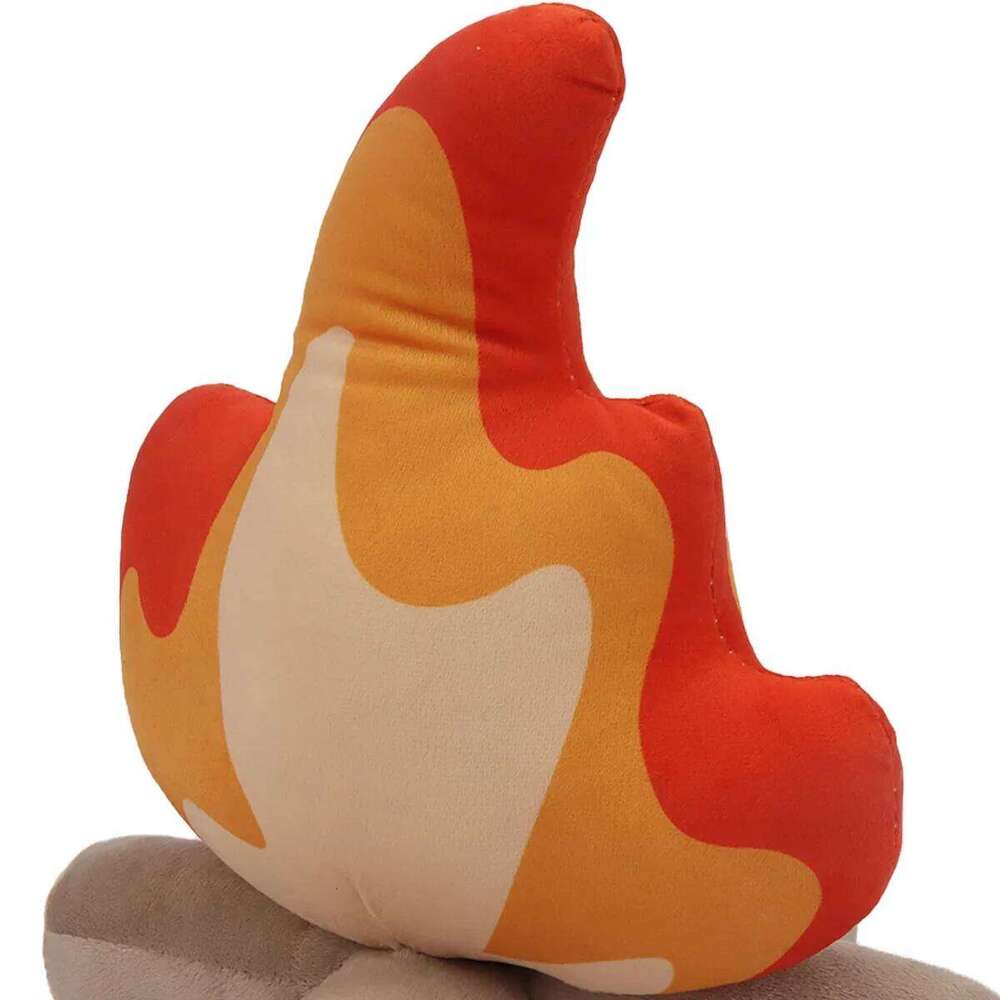 30cm Funny Simulation Bonfire Soft Stuffed Toy Doll Fire Firewood Plush Pillow Outdoor Camping Room Decor Kids Gifts Y260128