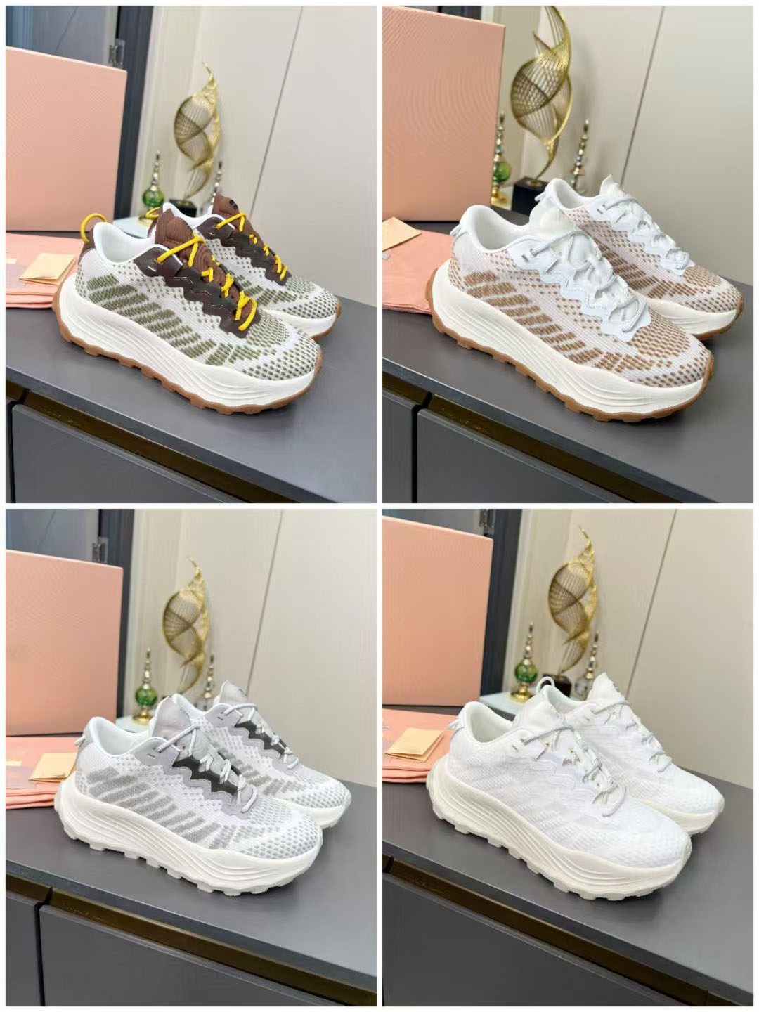 10A High-Quality New Luxury Designer Classic Casual Fashion Versatile Thin-Soled Shoes Thick-Soled Sneakers