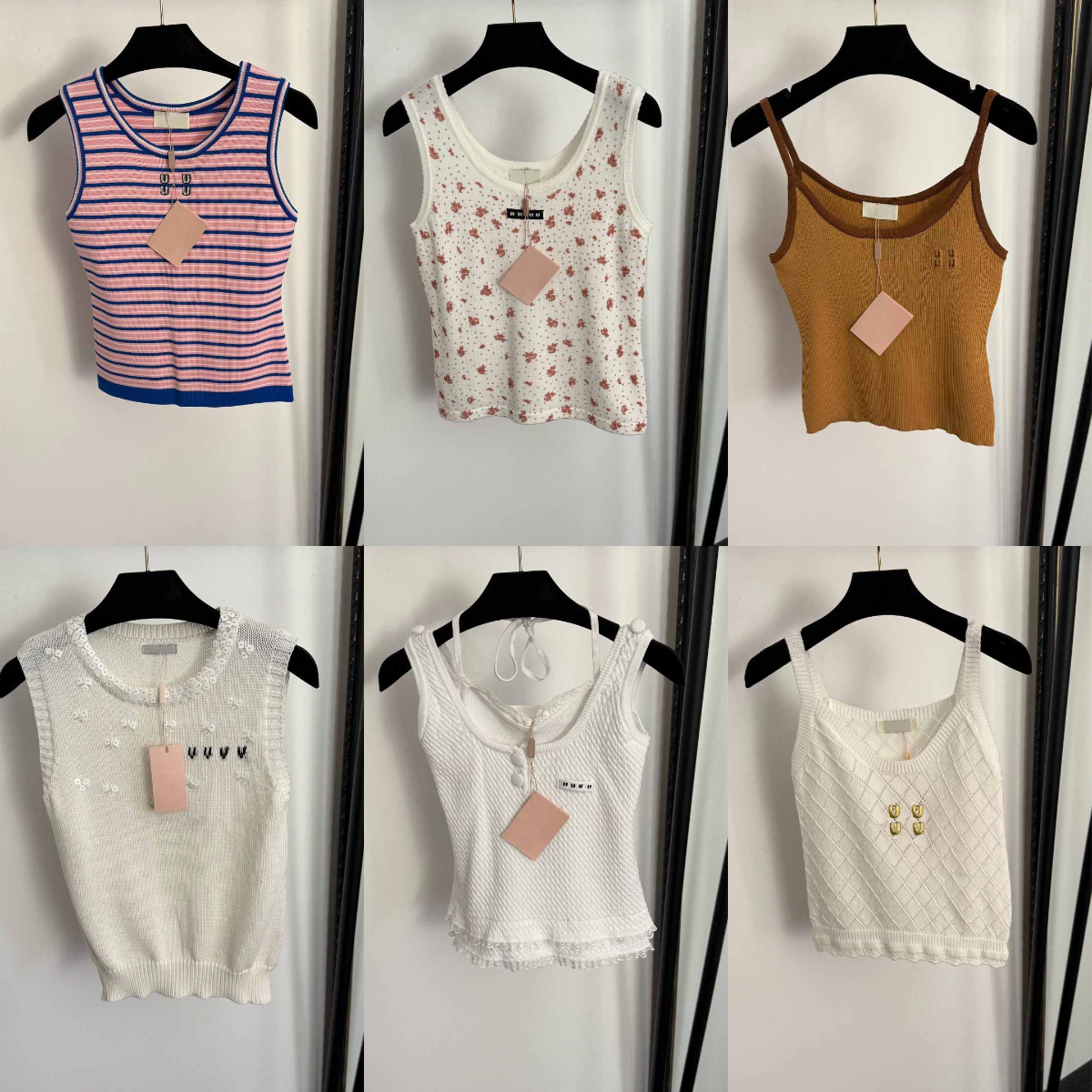 Designer Women Tanktop Summer Knitted Tshirts Fashion Letters Causal Luxury Tank Top Yoga Vest Woman Thsirts Pullover Fitness Clothes
