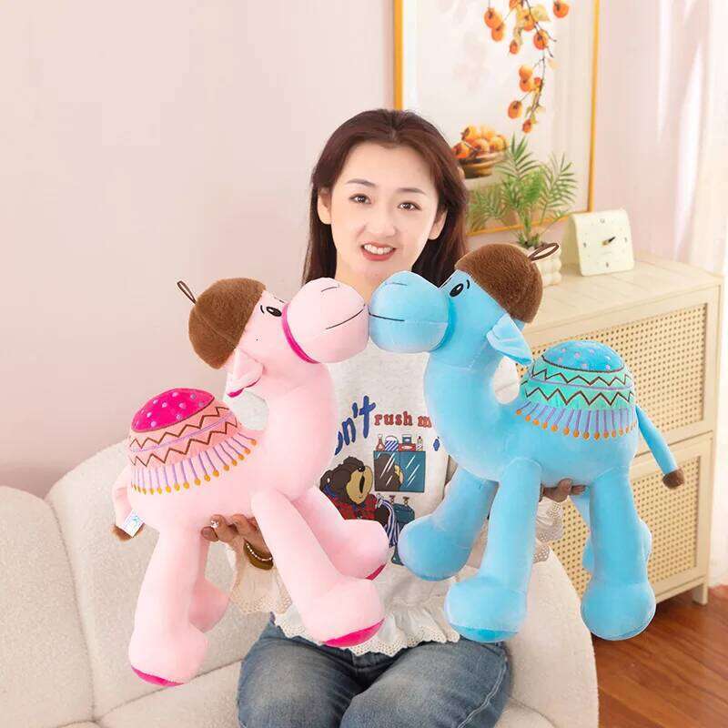 Cartoon cute desert camel doll birthday gift travel commemorative toy Y260128
