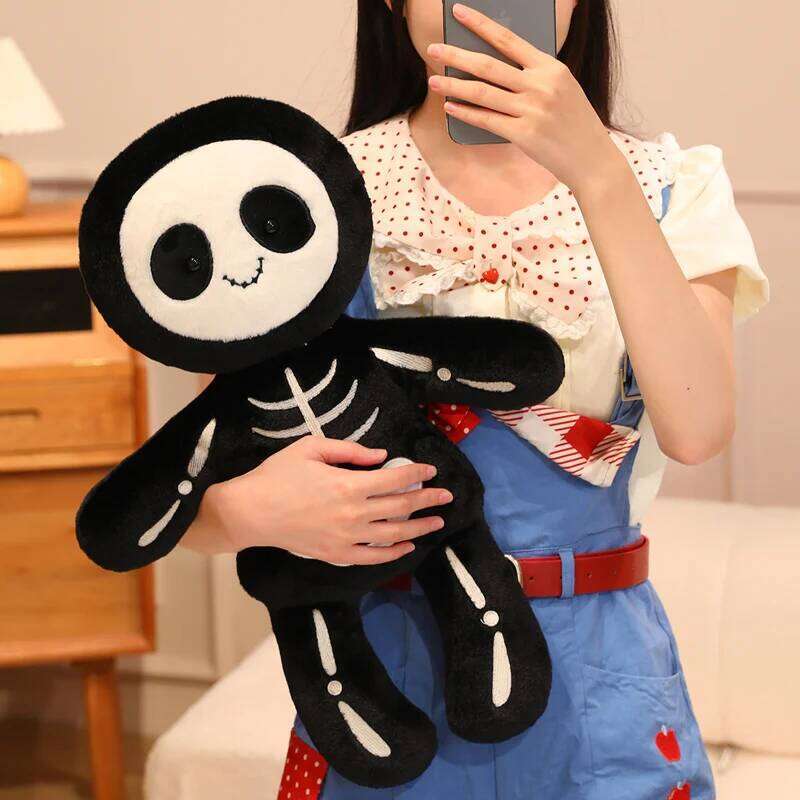 Halloween Plush Toys Stuffed Skeleton Mummy Plushies Bag Pendant Funny Prank Doll Cuddly Pillow Party Home Decor Gifts Y260128
