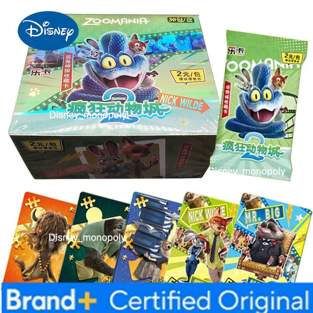 Disney Zootopia2 Collection Cute Cartoon Star Exquisite Limited Fun Character Puzzle Card Toy Christmas Popular Gift for Friends H260129 H260129