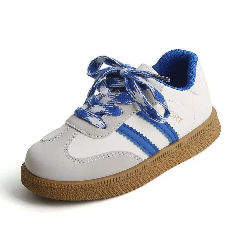 Kids German Training 2025 Spring Autumn Boys Girls Casual Sneakers Soft Sole White Baby Agate Shoes Y260128