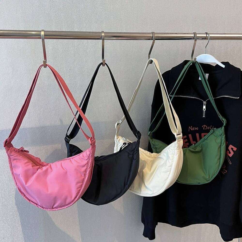 New Simple Waterproof Crossbody Bag for Women, Portable Armpit Large Capacity Casual Shoulder Men's Light Travel Canvas Bag, Shopping and Hiking 