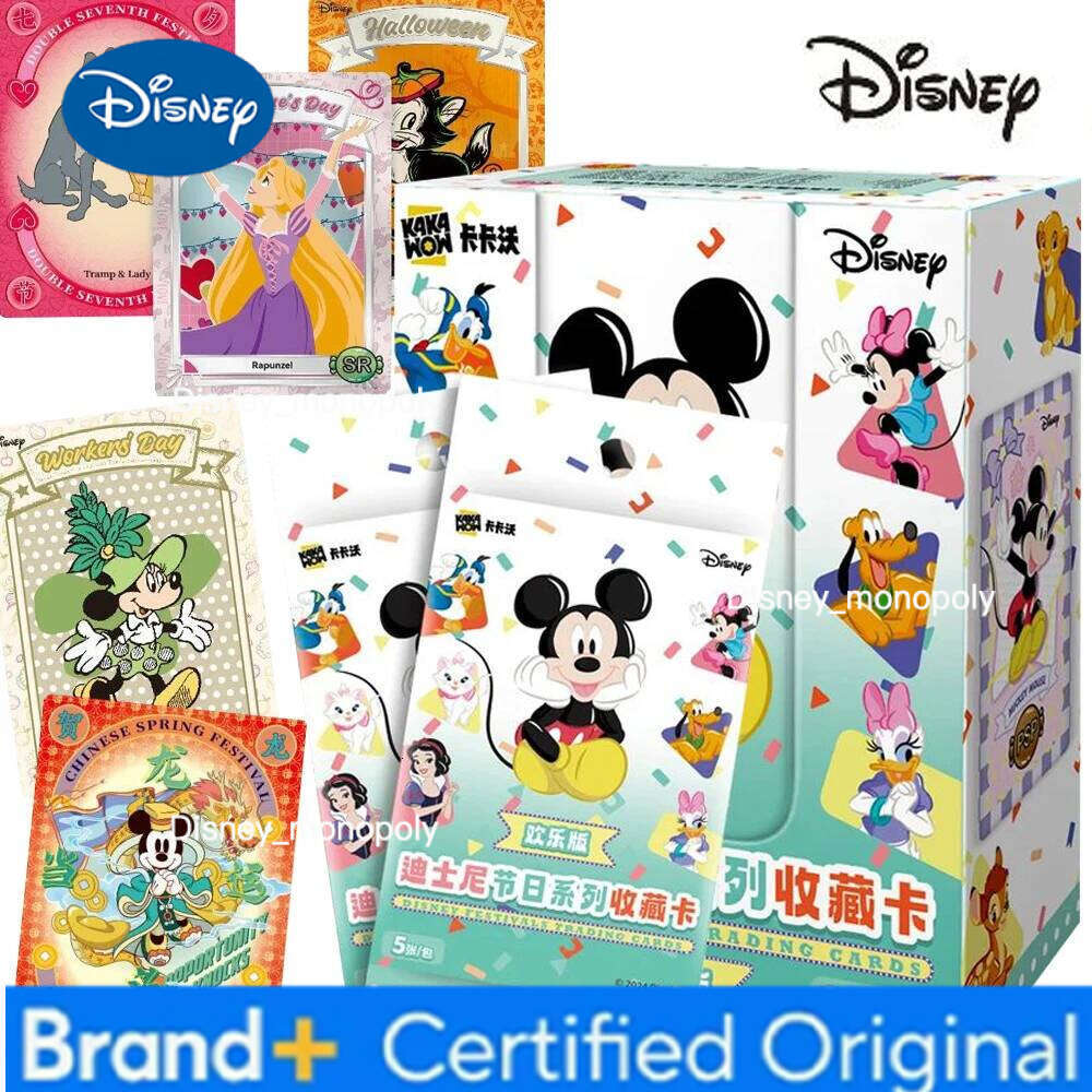 Disney Festivals Collection Mickey Mouse Donald Duck Classic Characters Joy Edition Theme Souvenir Cards Children Toy Gift H2601291
