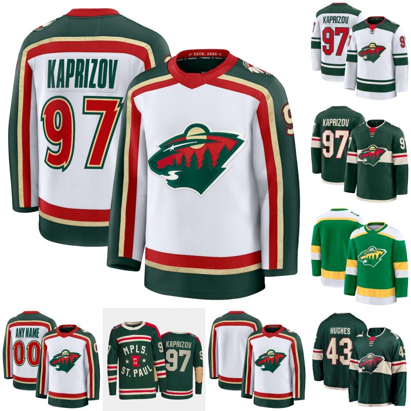 MinnesotaWild Jersey Kirill Kaprizov Joel Eriksson Ek Matt Boldy Marcus Foligno Brock Faber Quinn Hughes Jared Spurgeon Filip Gustavsson Daemon Hunt