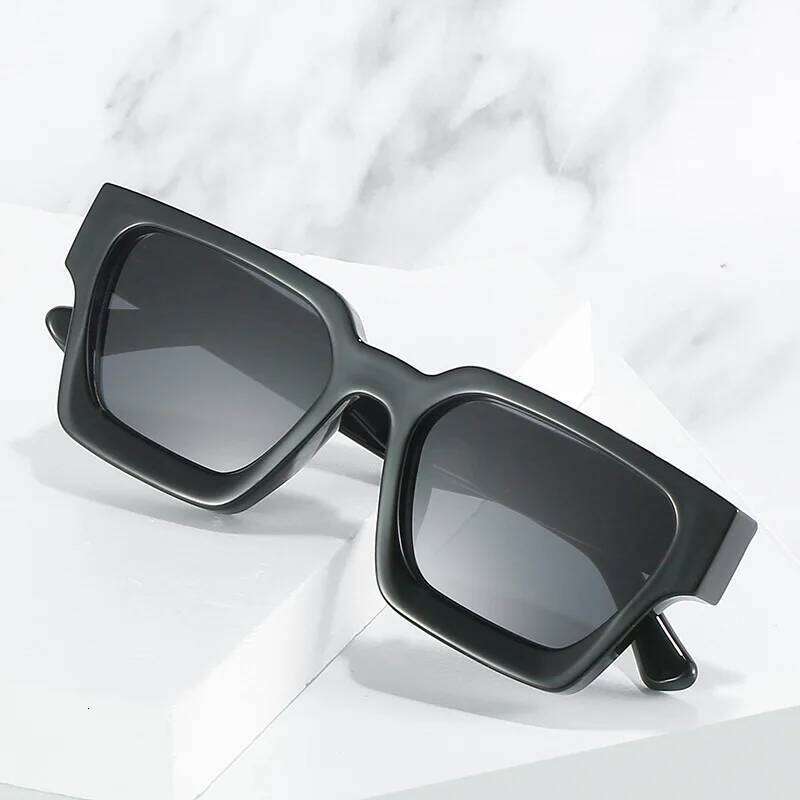 SO&EI Fashion Square Women Luxury Sunglasses Retro Brand Designer Men Trending Leopard Blue Green Sun Glasses Shades UV400 H260129