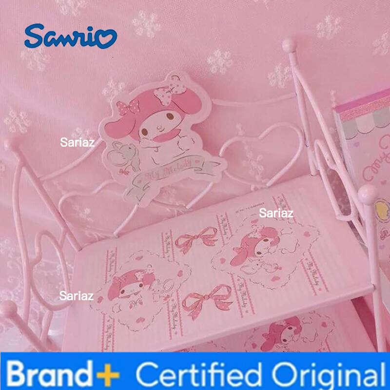 Sanrio 27 20 * 12cm girl's heart small iron frame foldable table top shelf dormitory cosmetics jewelry box Tieyi Girls Gift H260129