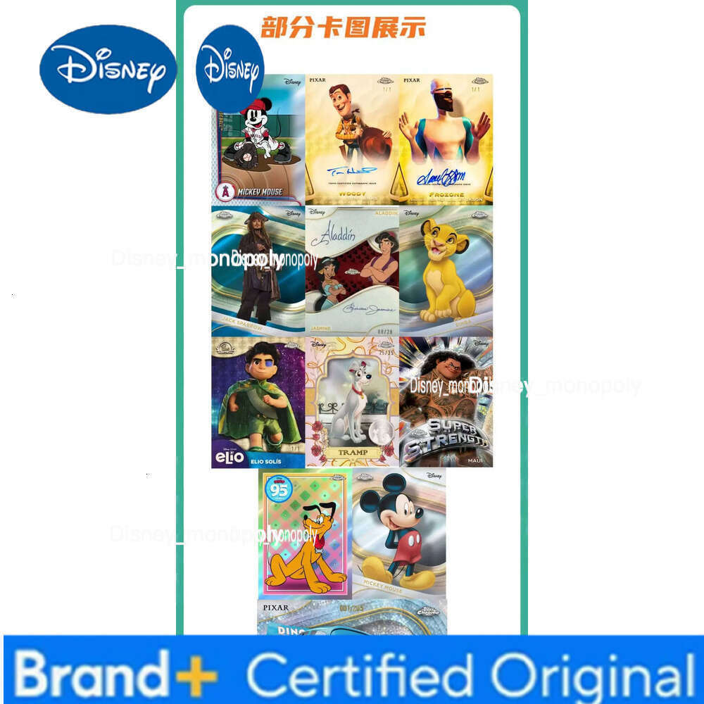 Disney 2025 Topps Chrome Deluxe Blind Box - Mickey Lion King Iconic & Elsa Premium Signature Trading Card H260129 H260129