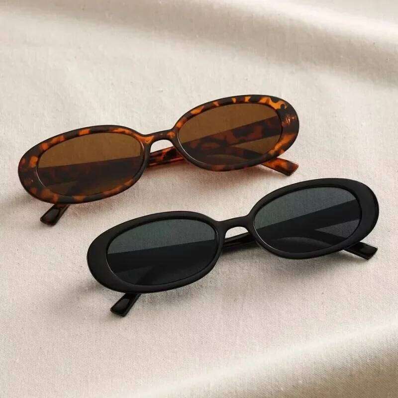 Vintage Sunglasses Women Luxury Brand Designer Small Oval Sun Retro Black Red Glasses ladies Goggle UV400 Eyewear H260129