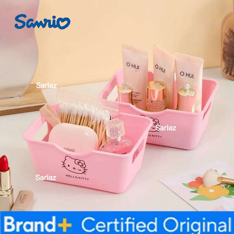 Sanrio 5pcs Hello Kitty Dormitory Home Miscellaneous Stationery Cosmetics Storage Box Desktop Ornament Girl Gift Wholesale H260129 H260129