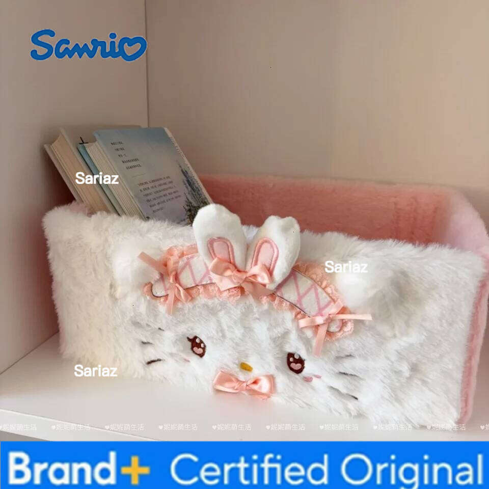 Sanrio Kuromi My Melody Hello Kitty Plush Desktop Cosmetics Snacks Key Basket Storage Box H260129 H260129
