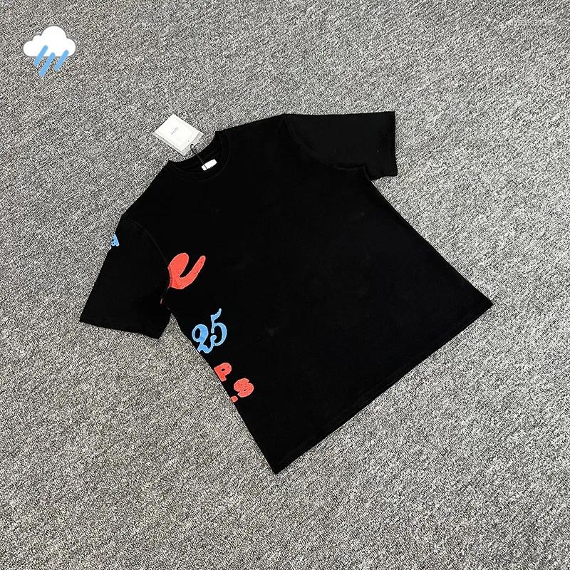 Men's T Shirts Men Women Casual Fashion Good Energy T-Shirt High Quality Cotton Black Short Sleeve Tee Letters Print Shirt With Tag