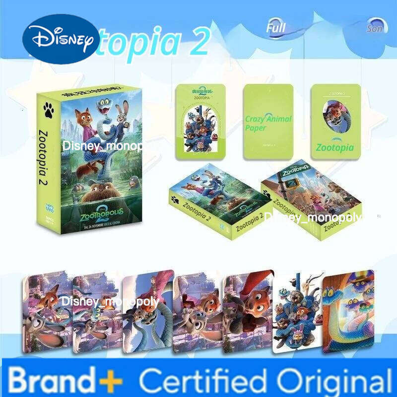 Disney Cartoon Zootopia 2 Animation Around The Three-Inch Laser Card 55 Toys Suitable For Collection Holiday Gifts. H260129