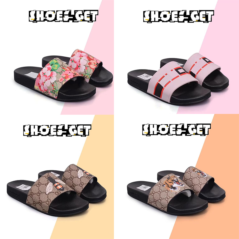 Luxury Designer Slides for Women Delicate Floral Print Flat Sole Slides Embroidered Velvet with Timeless Motif Detail Summer Luxury Sandals Summer Beach Shoes
