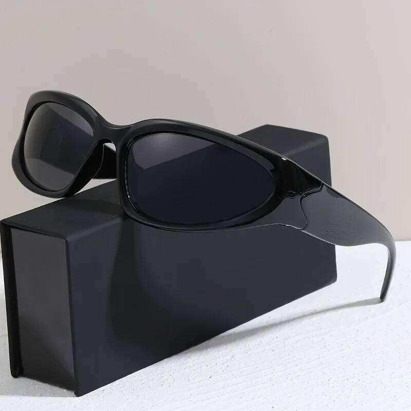 Cyberpunk Futuristic Glasses Tinted Lenses for Street Fashion Festive Events Unisex Men Women Festival Gear Edgy Style H260129