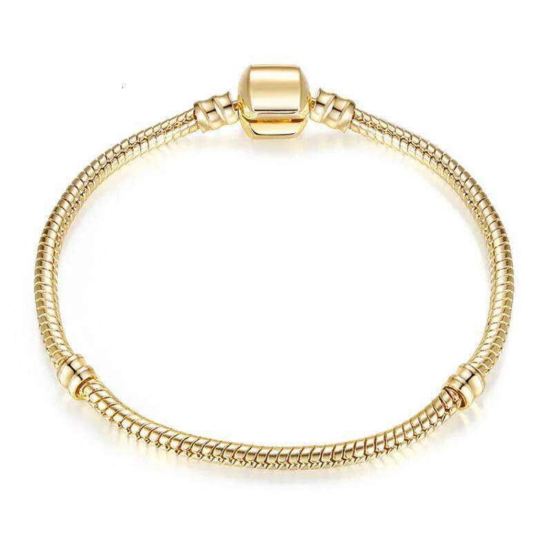 EOVNP 2022 High Quality Rose Gold Color Snake Chain Charm Fit Original Beads Brand Bracelet Jewelry Gift For Women H260129