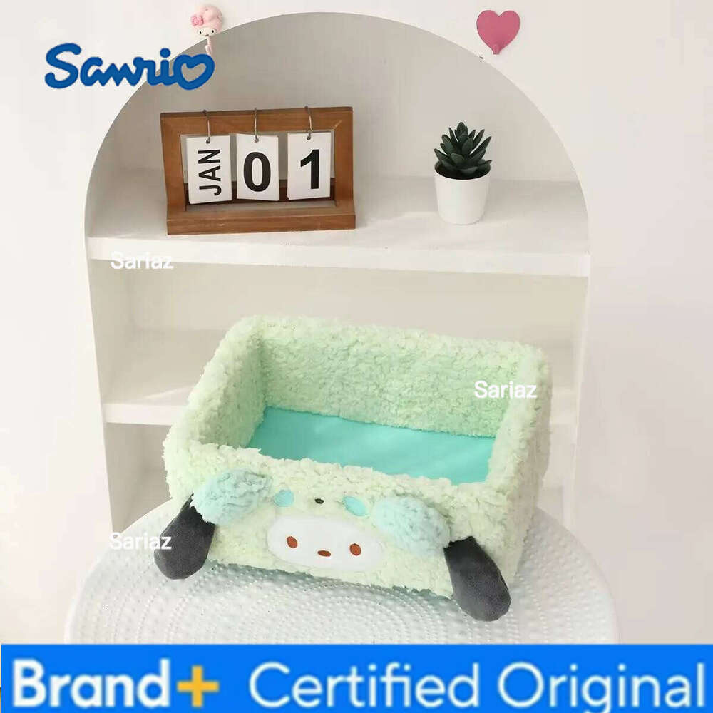 Sanrio Plush My Melody Doll Kuromi Pom Purin Cinnamoroll Toy Pochacco Storage Box Gift H260129