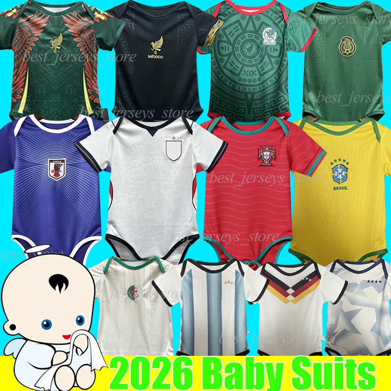 2026 baby PortugalS Soccer Jerseys 26/27 santos NEYMAR JR brazilS FrEnCh MBAPPE B.FERNANDES JOAO FELIX Englands Mexicos Japan Vini JR football shirts