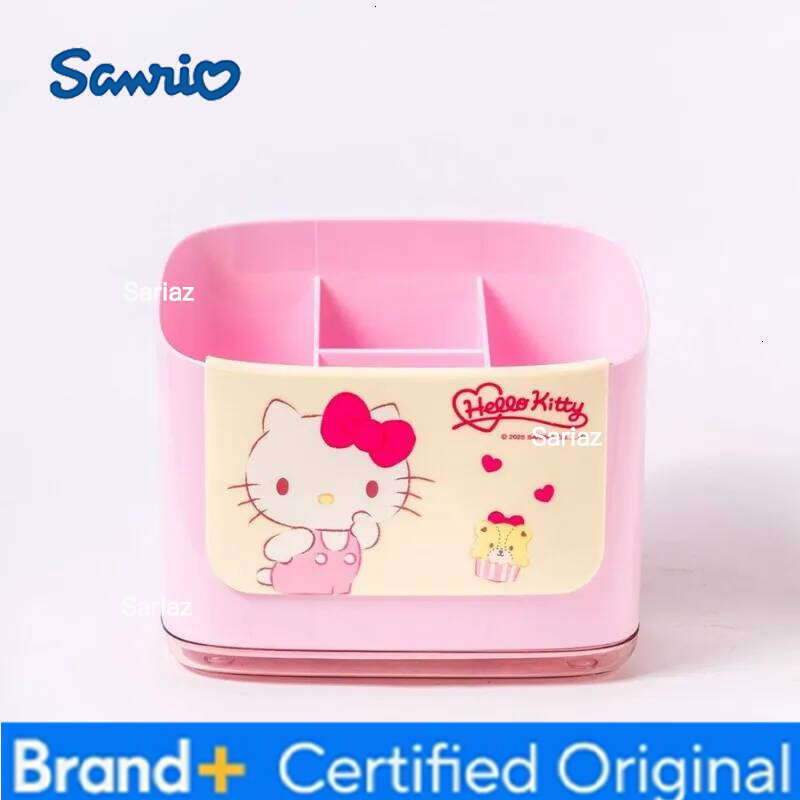 Sanrio Anime Hello Kitty My Melody Cartoon Large Capacity Makeup Brush Lipstick Storage Box Kawaii Kitchen Chopstick Drain Basket Gift H260129