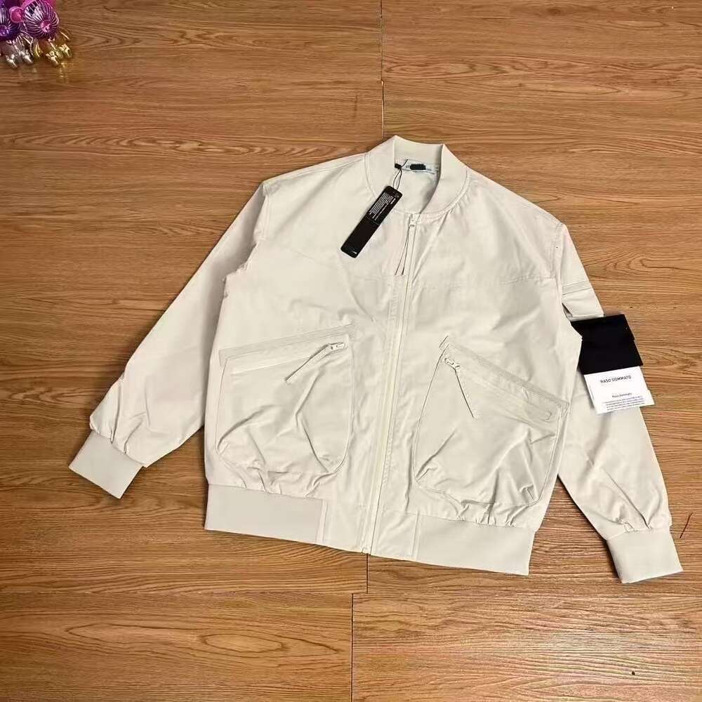 Stone Jackets Men's Designer Pocket Stoney Lightweight Windbreaker Jacket Long Sleeve Zipper Badges Men Casual Coat Windbreaker Embrodiery Mens Cpfm Jackets 62B