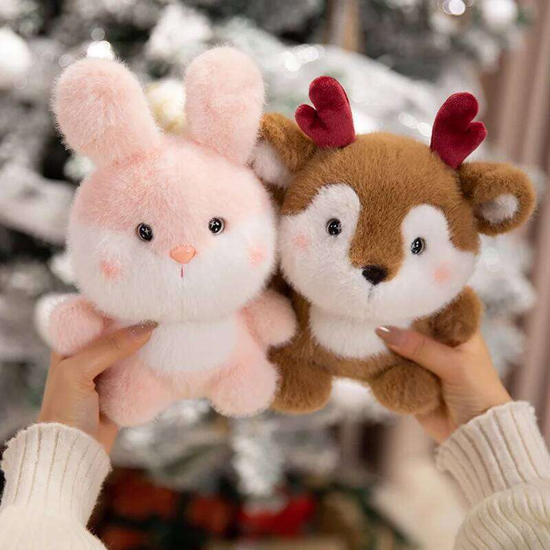 17cm/6.69in Cute Plush Animal Companion Toy Various Rabbit Lamb Duck Bear Kapibala Doll Stuffed Animals Festive Gifts Y260128